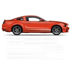 California Special GT/CS FADED Rocker Stripes for Ford Mustang 2013 2014