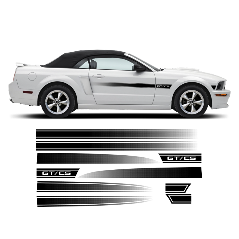 California Special GT/CS Faded Stripes for Ford Mustang 2005 - 2010