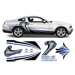 COBRA JET Side Graphic Decals Set for Ford Mustang 2005 - 2014