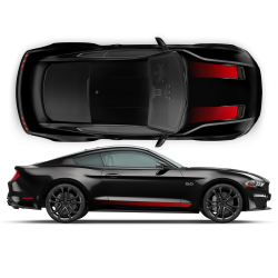 Edition 55 Faded Stripes for Ford Mustang 2019 - 2020