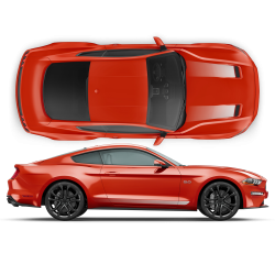 Edition 55 Faded Stripes for Ford Mustang 2019 - 2020