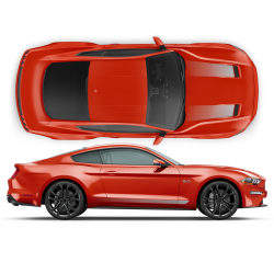 Edition 55 Faded Stripes for Ford Mustang 2019 - 2020