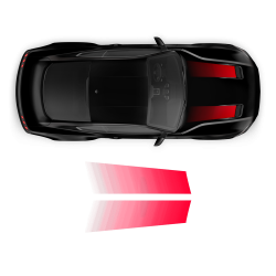 Edition 55 Faded Stripes for Ford Mustang 2019 - 2020