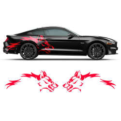 Coyote side graphic for Ford Mustang 2005 - 2021