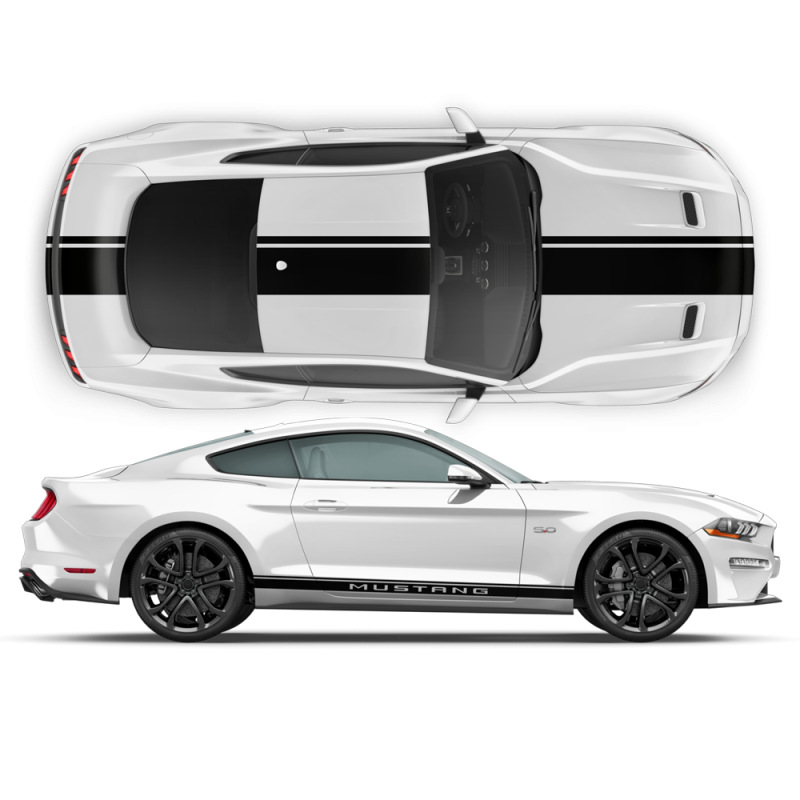 EURO XL Racing Stripes Set for Ford Mustang 2015 - 2020