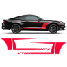 Racing Top Stripes / Side Graphics decals set for Ford Mustang 2015 - 2020