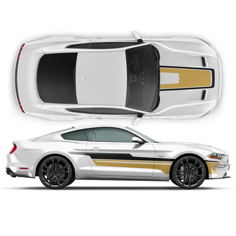 Accent Side / Hood Graphic Decals for Ford Mustang 2015 - 2020