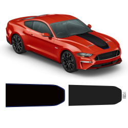 MACH1 Hood Decals Set for Ford Mustang 2018 - 2021