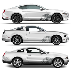 US Flag decals set for Ford Mustang or any car body