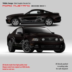 Ford Mustang 2005 - 2014 Tribal Design side decals set