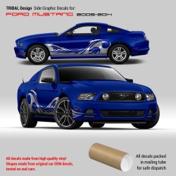 Ford Mustang 2005 - 2014 Tribal Design side decals set