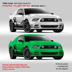 Ford Mustang 2005 - 2014 Tribal Design side decals set