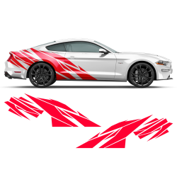 Warlord Side Graphics for Ford Mustang