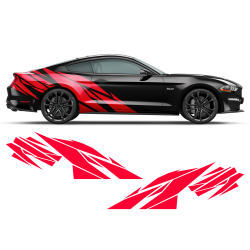 Warlord Side Graphics for Ford Mustang