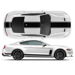 R - SPEC Style Racing Stripes Set for Ford Mustang 2015 - 2019