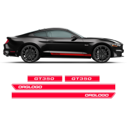 Short Rocker stripes GT350 for Ford Mustang 2015 - 2020