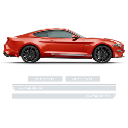 Short Rocker stripes GT350 for Ford Mustang 2015 - 2020