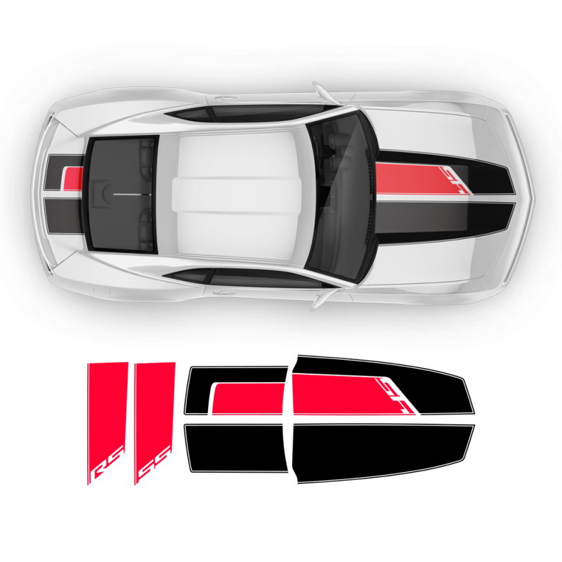 45th Anniversary Hood / Bonnet Stripes Set Camaro 2010 - 2015