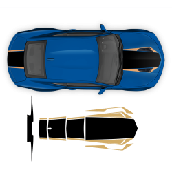 50TH ANNIVERSARY Hood / Bonnet Stripes set for Camaro 2016 - 2018