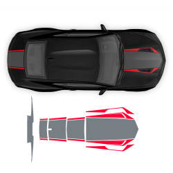 50TH ANNIVERSARY Hood / Bonnet Stripes set for Camaro 2016 - 2018