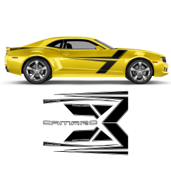 T-Stripes Side Graphic for Chevrolet Camaro 2010 - 2015