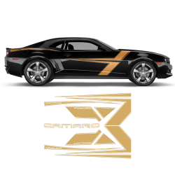 T-Stripes Side Graphic for Chevrolet Camaro 2010 - 2015