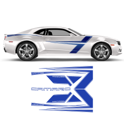 T-Stripes Side Graphic for Chevrolet Camaro 2010 - 2015