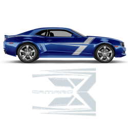 T-Stripes Side Graphic for Chevrolet Camaro 2010 - 2015