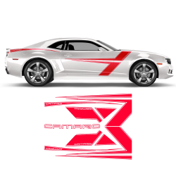 T-Stripes Side Graphic for Chevrolet Camaro 2010 - 2015