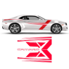 T-Stripes Side Graphic for Chevrolet Camaro 2010 - 2015