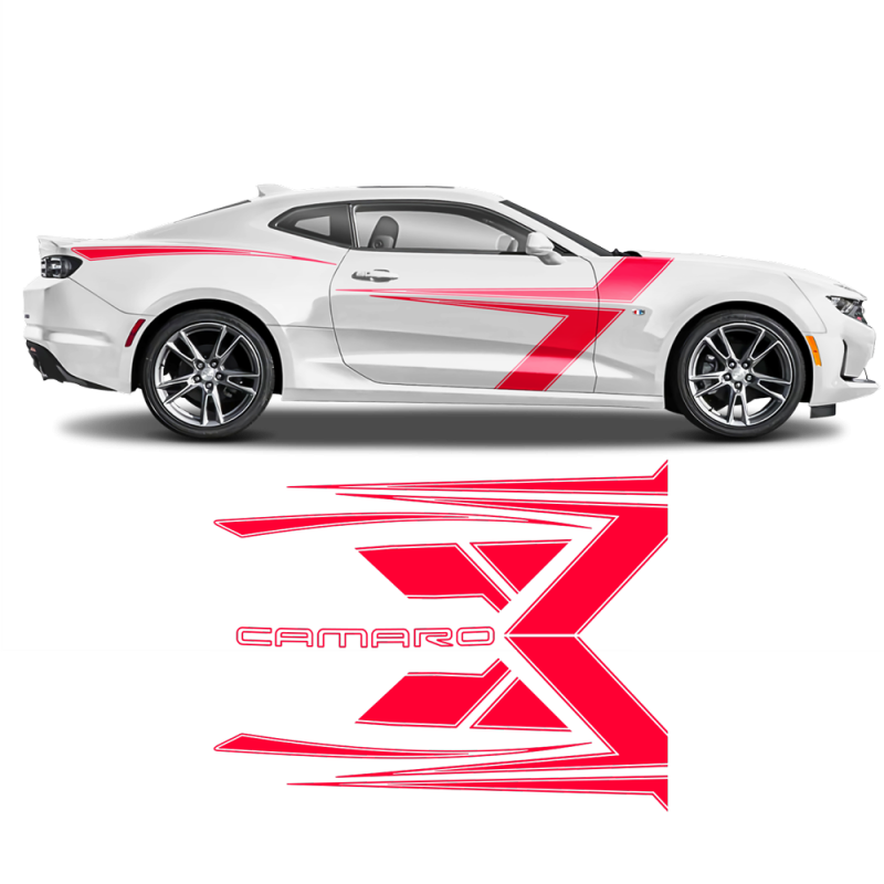 T-Stripes Side Graphic for Chevrolet Camaro 2016 - 2020