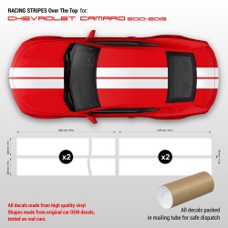 Chevrolet Camaro 2010 - 2019 Racing Stripes Over the Top