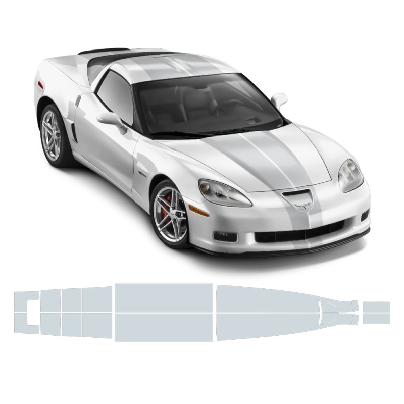 Racing Stripes Over The Top for Chevrolet Corvette 2005 - 2014