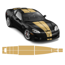 Racing Stripes Over The Top for Chevrolet Corvette 2005 - 2014