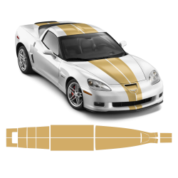 Racing Stripes Over The Top for Chevrolet Corvette 2005 - 2014