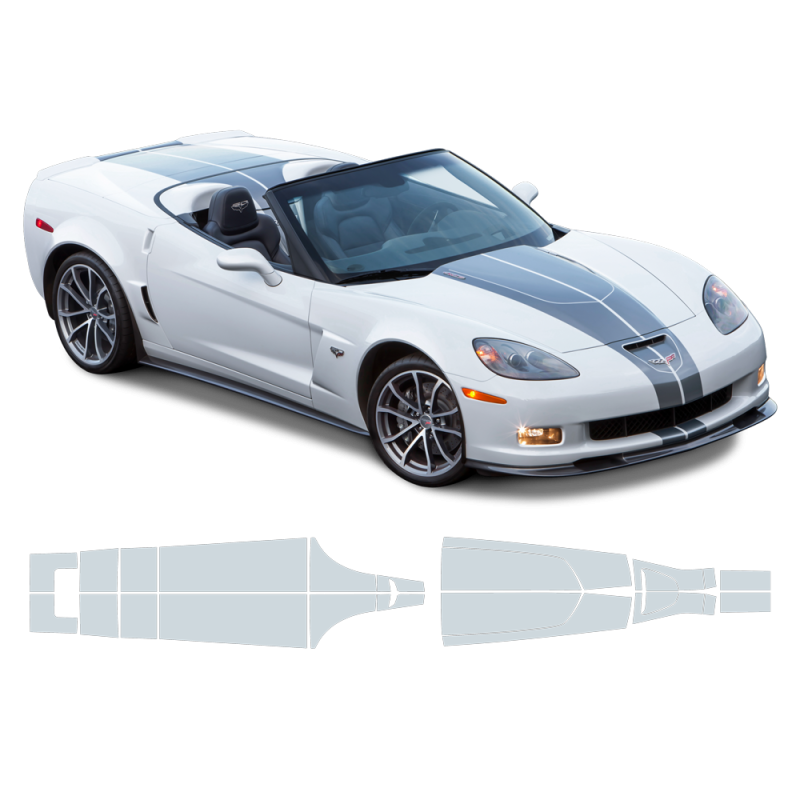 60th Anniversary Racing Stripes for Chevrolet Corvette 2009 - 2013