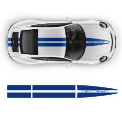 Porsche Dual Racing Stripes Over The Top for Carrera / Cayman / Boxster