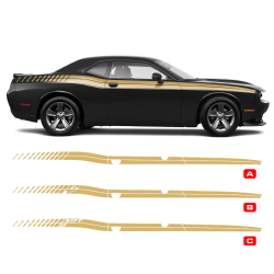 Dual Strobe Side Stripes for DODGE Challenger 2011 - 2020