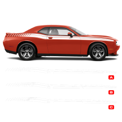 Dual Strobe Side Stripes for DODGE Challenger 2011 - 2020