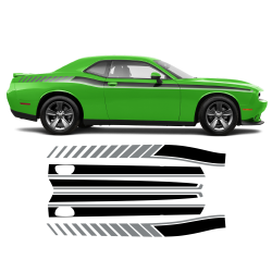 Long Side Stripes two colors for Dodge Challenger 2011 - 2020