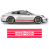 Contoured Racing Decals set in one color for Carrera