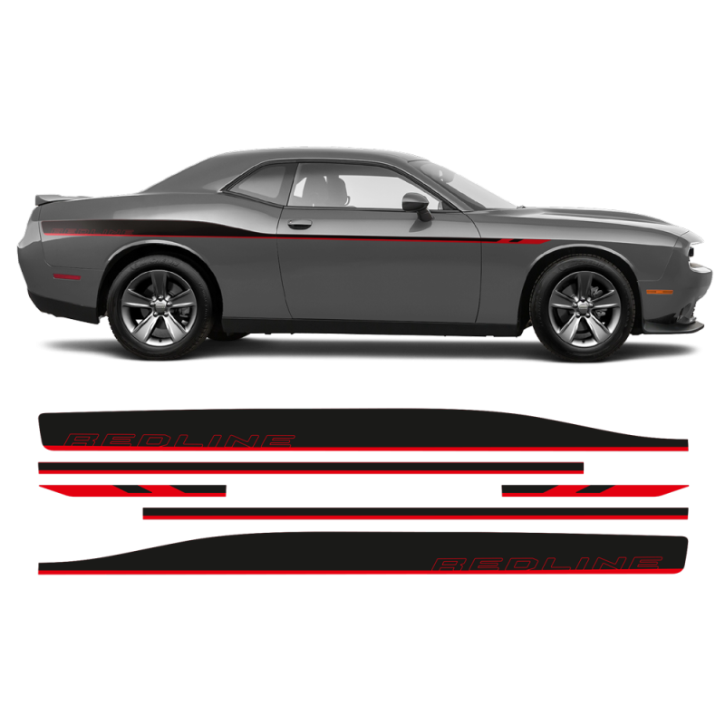 REDLINE Side Stripes for Dodge Challenger 2011-2020