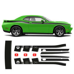 Mopar Side Stripes / Trunk Set for Dodge Challenger 2011 - 2020