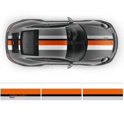 LE MANS RACING STRIPES graphic decals set for Porsche Carrera / Cayman / Boxster