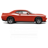 Short Side Stripes in One Color for Dodge Challenger 2011 - 2020