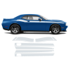 Short Side Stripes in One Color for Dodge Challenger 2011 - 2020