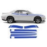 Short Side Stripes in One Color for Dodge Challenger 2011 - 2020