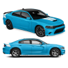 Daytona Style Trunk / Hood Stripes for Dodge Charger 2015 - 2019