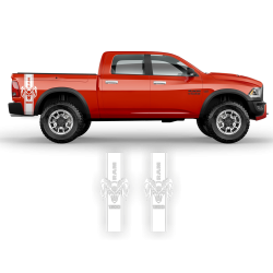 1500 RAM Vertical Graphic decals for Dodge RAM