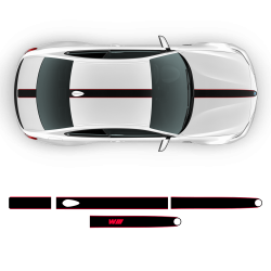 Contoured Racing Stripes Over The Top for BMW 2 series